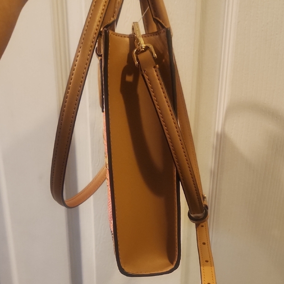 Kate Spade Pink and Tan Mini Woven Bag NWT - Picture 6 of 11